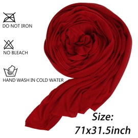 WOVOWOVO 5 Packs Head Wraps for Black Women Stretch Turban Headwraps Scarf Hair Wraps