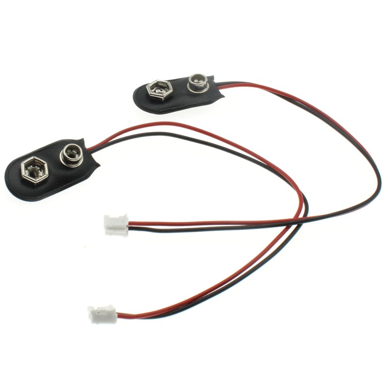 LBTODH 9V Battery Clip Connector 2PCS I-Type 9 Volt Battery
