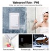 KCMYTONER 1PK Mini Wireless Light Switch with Wall Panel and