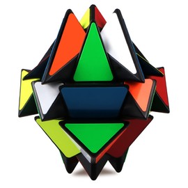 Axis Speed Cube 3x3x3 Stickers Magic Speed Cube Puzzle Toy for Kids Adults Black