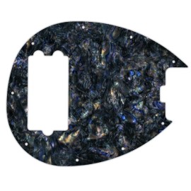 wd Pickguard For Music Man Sterling 4-H Bass black abalone