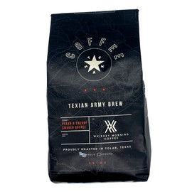 Smoked Coffee Beans: Pecan and Cherry Smoked Coffee, Fire Roasted Texian Army Brew (Ground)