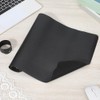 CABODYALS Black Nail Art Table Mat Foldable Soft PU Leather