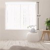 DALIX PVC Vertical Blind Replacement Slats Curved Smooth White 42.5