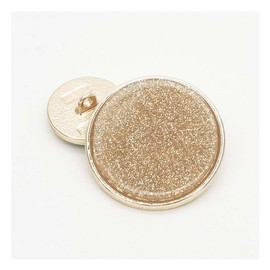 5 botones redondos de metal de varios tamaños, botones brillantes especiales para ropa, bolsas, decoración de costura, manualidades (dorado, 15 mm)