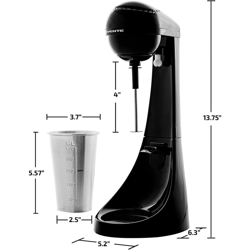 OVENTE Classic Milkshake Maker Machine with 2 Speed Setting, Safety