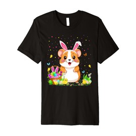 Hamster Easter Egg Hunt Bunny Ear Hamster Happy Easter Premium T-Shirt