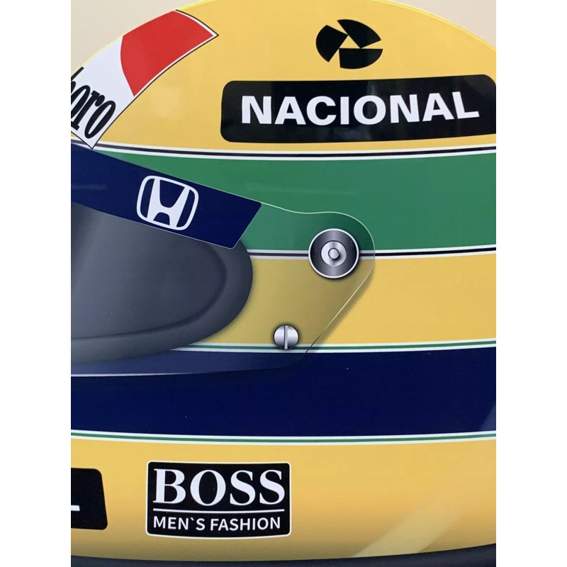 WOW!!! Ayrton Senna F1 Formula Race Car Helmet Sign HD