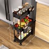 Pipishell Slim Storage Cart with Wheels, Bathroom Cart Organizer Small,
