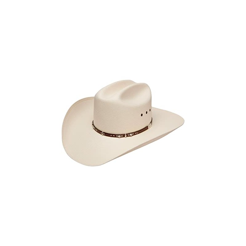 RESISTOL Men's Hazer 10X Shantung Straw Cowboy Hat Natural 7