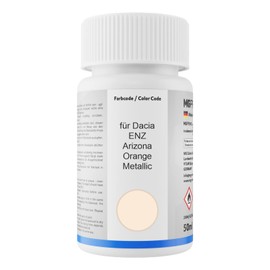 MG PRIME Autolack Lackstift Set für Dacia ENZ Arizona Orange Metallic Basislack Klarlack je 50ml