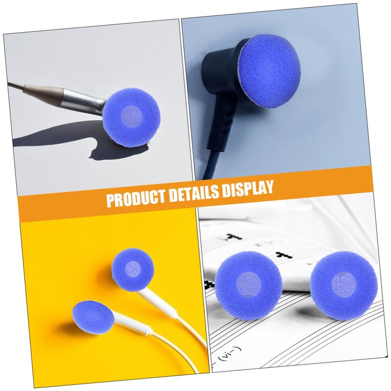 SHOWERORO 100pcs Earphone Cushions Soft Sponge Earbud Tips Covers for