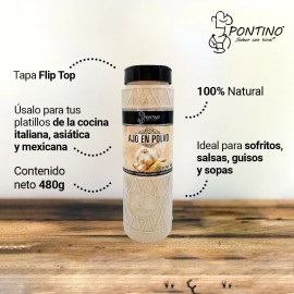 Pontino Garlic Powder, 480 G