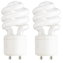 Dysmio 13 Watt Mini Spiral - GU24 Base - Mini-Twist CFL Light Bulb 60 Watt Equivalent 2700K Pack of 4