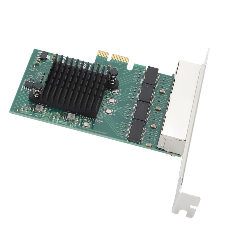 PCIe X1 Network Card 4 RJ45 Port 1000M High Speed