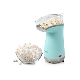 Nostalgia Air Popper Popcorn Maker – 16 Cups Oil-Free Pop Corn – Includes 4-oz Measuring Cup – Perfect for Family Movie Nights – Aqua