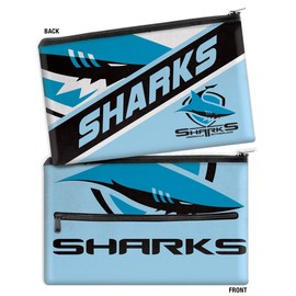 NRL Cronulla-Sutherland Sharks Large Pencil Case, 33cm x 21cm, Single Unit