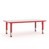 Flash Furniture Wren 23.625''W x 47.25''L Rectangular Red Plastic Height
