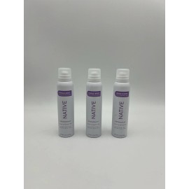 Native Whole Body Deodorant Spray Lilac & White Tea 3.5oz Ea New LOT OF 3