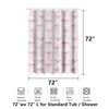 Hellmei Pink Bow Shower Curtain - Cute Shower Curtain Girly