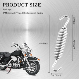 Motorcycle Kickstand Spring,Galvanic Spring Parts Replacement OEM# 50005-85A Compatible with Harley 1991-1998 Touring Electra Glide Road King Road Glide,Professional Motorcycle Accessories