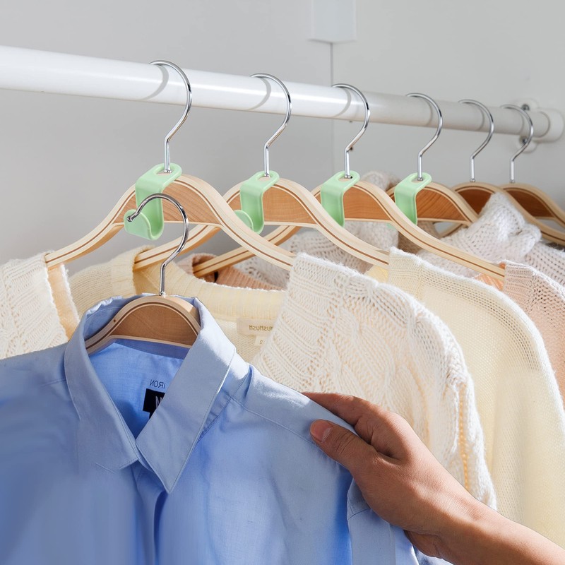 Umichen Clothes Hanger Connector Hooks Plastic Cascading Hangers Saving Organizer