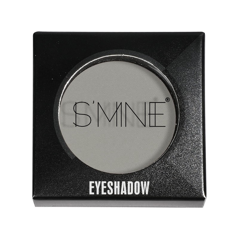ISMINE Single Eyeshadow Powder Palette Matte Grey, High Pigment, Longwear