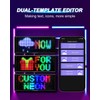 JDVOOTD Upgrade Multifunctional Bright Led Sign - 15” x 4”