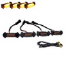 GTINTHEBOX 4 luces LED ámbar para parrilla de lente ahumada