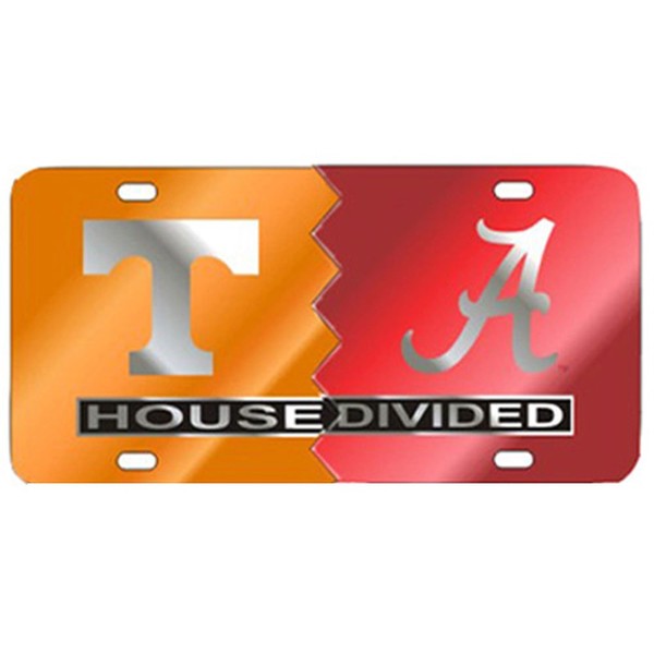 Craftique Tennessee Alabama House Divided Laser Cut License Plate