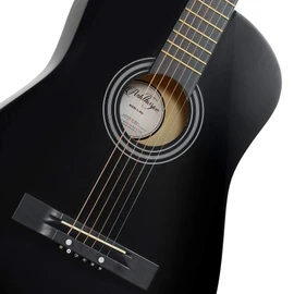 Ashthorpe 38-inch Beginner Acoustic Guitar Package (Black), Basic Starter Kit w/Gig Bag, Strings, Strap, Tuner, Pitch Pipe, Picks