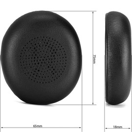 Replacement Earpads for Jabra Evolve2 65 (65MS 65UC USB)/Evolve2 40 (40UC 40MS USB)/Elite 45h On-Ear Wireless Headset, Headphone Ear Pads Cushions with Softer Protein Leather