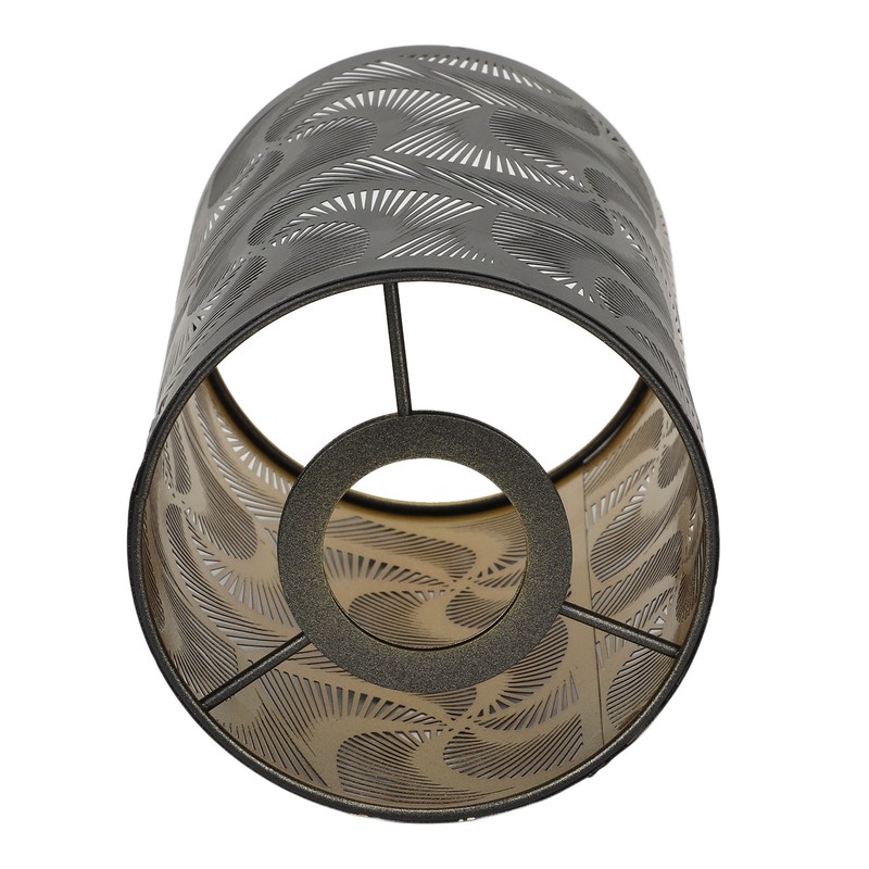 Windmill Shadow Metal Lamp Shades Hollow Carved Lampshade Modern Style