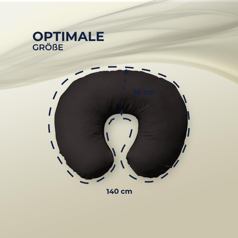 joyfill Breastfeeding Pillow Buddy Micro Beads (509 Black)