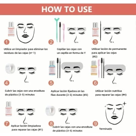 Kit De Laminación De Cejas, Kit De Permanente De Cejas,diy 9 Conjunto