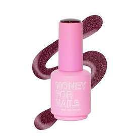 Money For Nails Soak Off UV LED Gel Nail Polish - Wears Up To 3 Weeks - Chip Resistant, No Peeling, Vegan Formula, 15mL (Cherry Kiss)