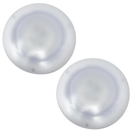 Command Electronics OEM LED RV Ceiling & Under-Cabinet Light – Made in USA – Recessed Mount – 4.4" Diameter – 2-Pack, White