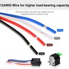 Kiligen 3pcs 12V Fuse Relay Switch 12 AWG Harness Set