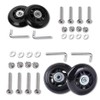 4pcs (40 x 18 mm) Replacement Wheels for Suitcase Rubber
