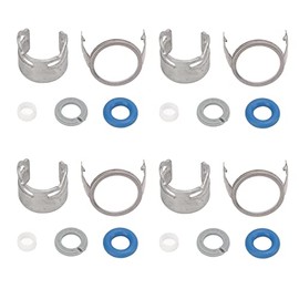Kit de Sellos O-Ring para Inyector de 06D998907, Compatible con 2.0TFSI BPY, Juego de 20 Piezas de Metal y Goma con Soportes de Montaje