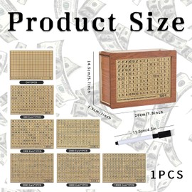 Wooden Retro Money Box Storage Box Money Box Money Box with Counter Reusable for Helps Adults and Children The Habit of Saving