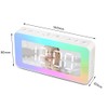 LED Digital Clock Luminous Electronic Alarm Clock Mirror Surface Night