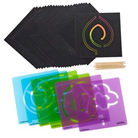 Colorations Scratch Art Boards and Mindfulness Stencils
