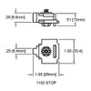 CRL 1155 CRL Door Stop for Bi-Passing Doors