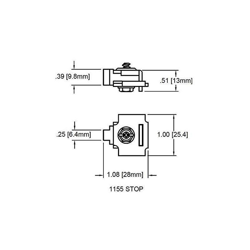 CRL 1155 CRL Door Stop for Bi-Passing Doors