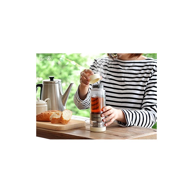 Vitantonio Twistea [Red/VTW-10] Tea Bottle with Tea Strainer