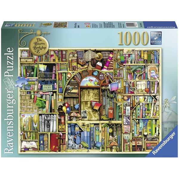 Ravensburger Bizarre Bookshop 2 1000 Piece Jigsaw Puzzle for Adults – Every piece is unique, Softclick technology Means Pieces Fit Together Perfectly