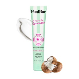 Crema Solar Poolbar FPS 50  Mineral Sunscreen SPF 50, Coconut Vanilla, 130                                                                            