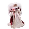 Kurt S. Adler 12-Inch White, Silver and Burgundy Angel Tree
