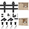 ZEKOO 5FT Super Mini Sliding Barn Door Hardware Kit for